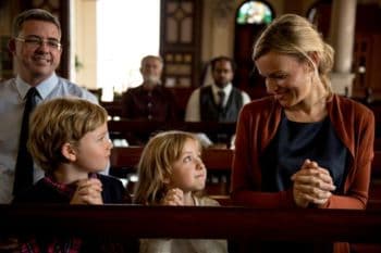 family in church